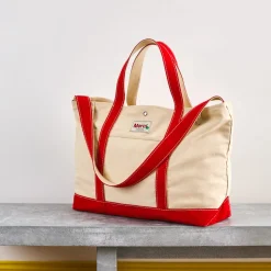 Femme G01 L'esprit Merci|Cabas Merci-Merci - Cabas Candide XL en canvas - Rouge