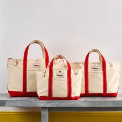 Femme G01 L'esprit Merci|Cabas Merci-Merci - Cabas Candide XL en canvas - Rouge