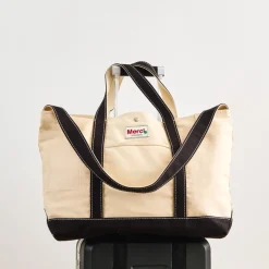 Femme G01 L'esprit Merci|Cabas Merci-Merci - Cabas Candide XL en canvas - Noir