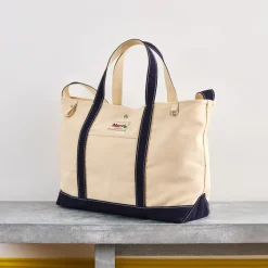 Femme G01 L'esprit Merci|Cabas Merci-Merci - Cabas Candide XL en canvas - Marine