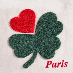 Femme V01 Cabas Merci-Merci - Cabas Tréfle Bouclette - Vert