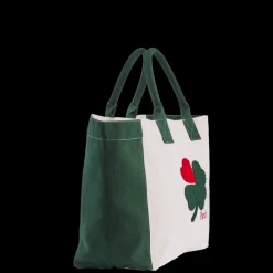 Femme V01 Cabas Merci-Merci - Cabas Tréfle Bouclette - Vert