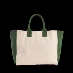 Femme V01 Cabas Merci-Merci - Cabas Tréfle Bouclette - Vert