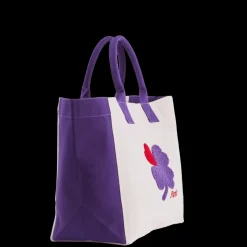 Femme V01 Cabas Merci-Merci - Cabas Tréfle Bouclette - Violet