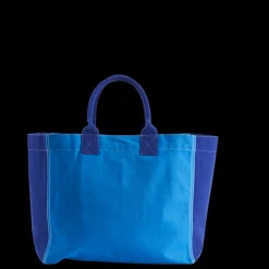 Femme V01 Cabas Merci-Merci - Cabas Tréfle Bouclette - Bleu