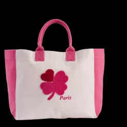 Femme V01 Cabas Merci-Merci - Cabas Tréfle Bouclette - Rose