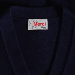 Homme BA01 Mailles-Merci - Cardigan Lucky - Navy