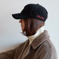 Femme M05 Casquettes & Bobs|Casquettes & Bobs-Merci - Casquette Trèfle en velours - Noir