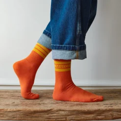 Femme F01 Chaussettes|Chaussettes-Merci - Chaussettes à rayures -