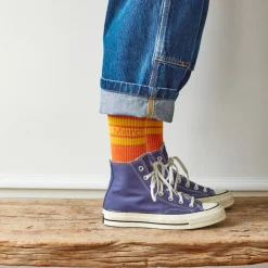 Femme F01 Chaussettes|Chaussettes-Merci - Chaussettes à rayures -