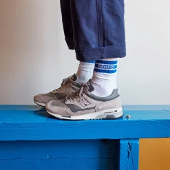 Femme MERCI Chaussettes|Chaussettes-- Chaussettes en coton - Bleu Matisse