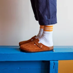 Femme MERCI Chaussettes|Chaussettes-- Chaussettes en coton - Jaune Cityse