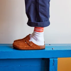 Femme MERCI Chaussettes|Chaussettes-- Chaussettes en coton - Orange tomate