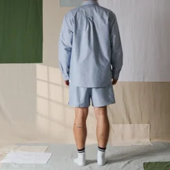 Femme G01 Chemises|Chemises-Merci - Chemise Basile - Bleu