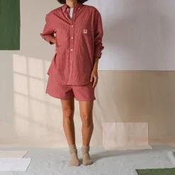 Femme G01 Chemises|Chemises-Merci - Chemise Basile - Carreaux Rouge