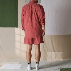 Femme G01 Chemises|Chemises-Merci - Chemise Basile - Carreaux Rouge