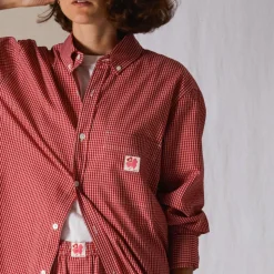 Femme G01 Chemises|Chemises-Merci - Chemise Basile - Carreaux Rouge