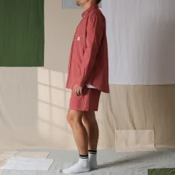 Femme G01 Chemises|Chemises-Merci - Chemise Basile - Carreaux Rouge