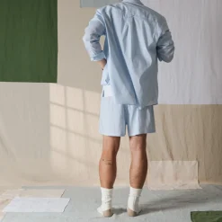 Femme G01 Chemises|Chemises-Merci - Chemise Basile - Carreaux Bleu