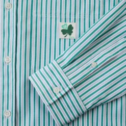 Femme G01 Chemises|Chemises-Merci - Chemise Basile - Rayures Vert