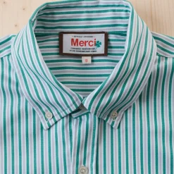 Femme G01 Chemises|Chemises-Merci - Chemise Basile - Rayures Vert