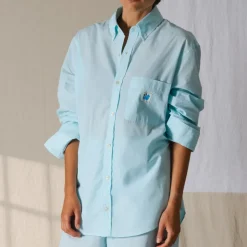 Femme G01 Chemises|Chemises-Merci - Chemise Basile - Turquoise