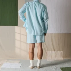 Femme G01 Chemises|Chemises-Merci - Chemise Basile - Turquoise