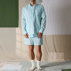 Femme G01 Chemises|Chemises-Merci - Chemise Basile - Turquoise