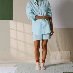 Femme G01 Chemises|Chemises-Merci - Chemise Basile - Turquoise