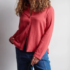 Femme J01 Chemises-Merci - Chemise en gaze de coton -