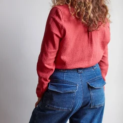 Femme J01 Chemises-Merci - Chemise en gaze de coton -