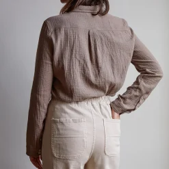 Femme J01 Chemises-Merci - Chemise en gaze de coton -