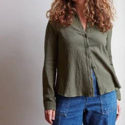 Femme J01 Chemises-Merci - Chemise en gaze de coton -