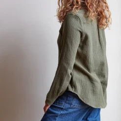 Femme J01 Chemises-Merci - Chemise en gaze de coton -