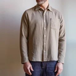 Homme MERCI Chemises-- Chemise Gaspard en gaze de coton -