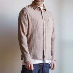 Homme J01 Chemises-Merci - Chemise Gaspard en gaze de coton -