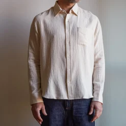 Homme MERCI Chemises-- Chemise Gaspard en gaze de coton -