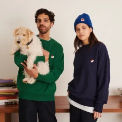 Homme MJ01 Sweats-Merci - Crewneck Charles - Vert