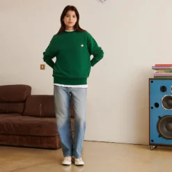 Homme MJ01 Sweats-Merci - Crewneck Charles - Vert