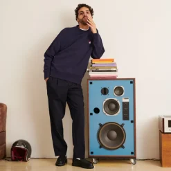 Homme MJ01 Sweats-Merci - Crewneck Charles - Bleu