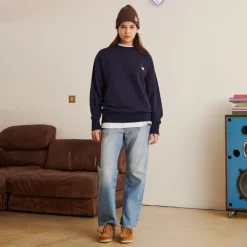 Homme MJ01 Sweats-Merci - Crewneck Charles - Bleu