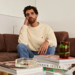 Homme MJ01 Sweats-Merci - Crewneck Charles - Beige