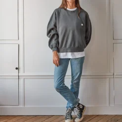 Femme MJ01 Sweats-Merci - Crewneck Emma - Gris