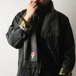 Femme JE01 Maison De Campagne|Foulards & Echarpes-Merci - Echarpe en cachemire Harry - Anthracite