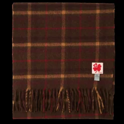 Femme JE01 Maison De Campagne|L'esprit Merci-Merci - Echarpe en cachemire Harry - Carreaux Bordeaux