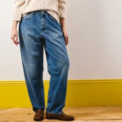 Femme KE01 Jeans|Jeans-Merci - Jeans Carrot Trèfle - Stonewash