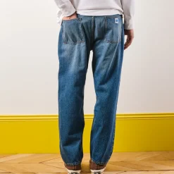 Femme KE01 Jeans|Jeans-Merci - Jeans Carrot Trèfle - Stonewash