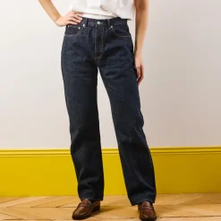 Femme KE01 Jeans|Jeans-Merci - Jeans Droit Trèfle - Onewash