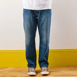 Femme KE01 Jeans|Jeans-Merci - Jeans Droit Trèfle - Stonewash