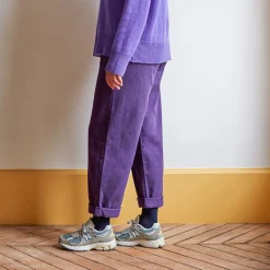 Femme MERCI Pantalons-- Pantalon en coton - Améthyste